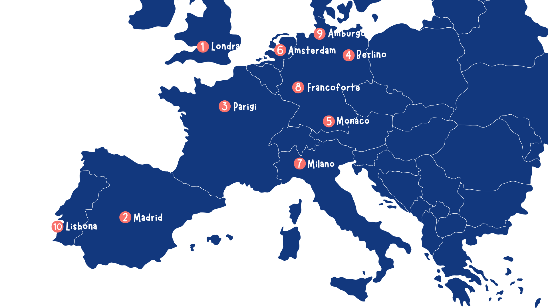 Città de osservare in Europa
